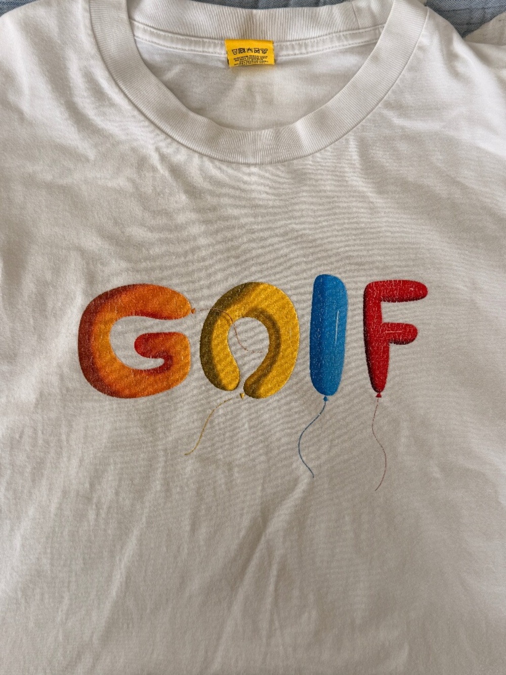Golf Goflwang Balloon Letters Tee - White - XL